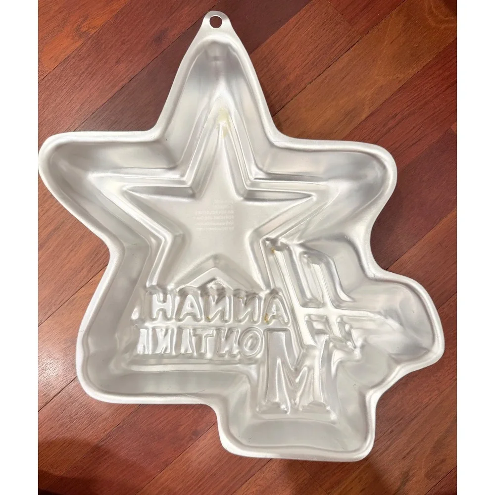 Wilton Cake Pan Disney Hannah Montana Star Silver Aluminum Y2K 2105-4060